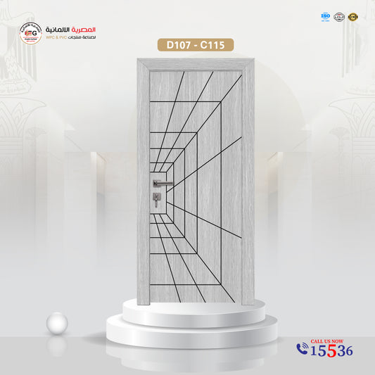 باب WPC مودرن - موديل D107
